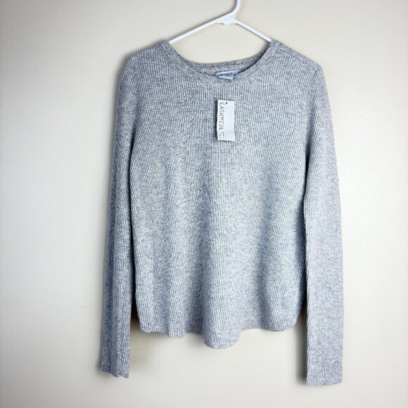 NWT Cashmere 101 100% Cashmere Cross Over Back Sweater – Elegant Layering Piece - Picture 1 of 4